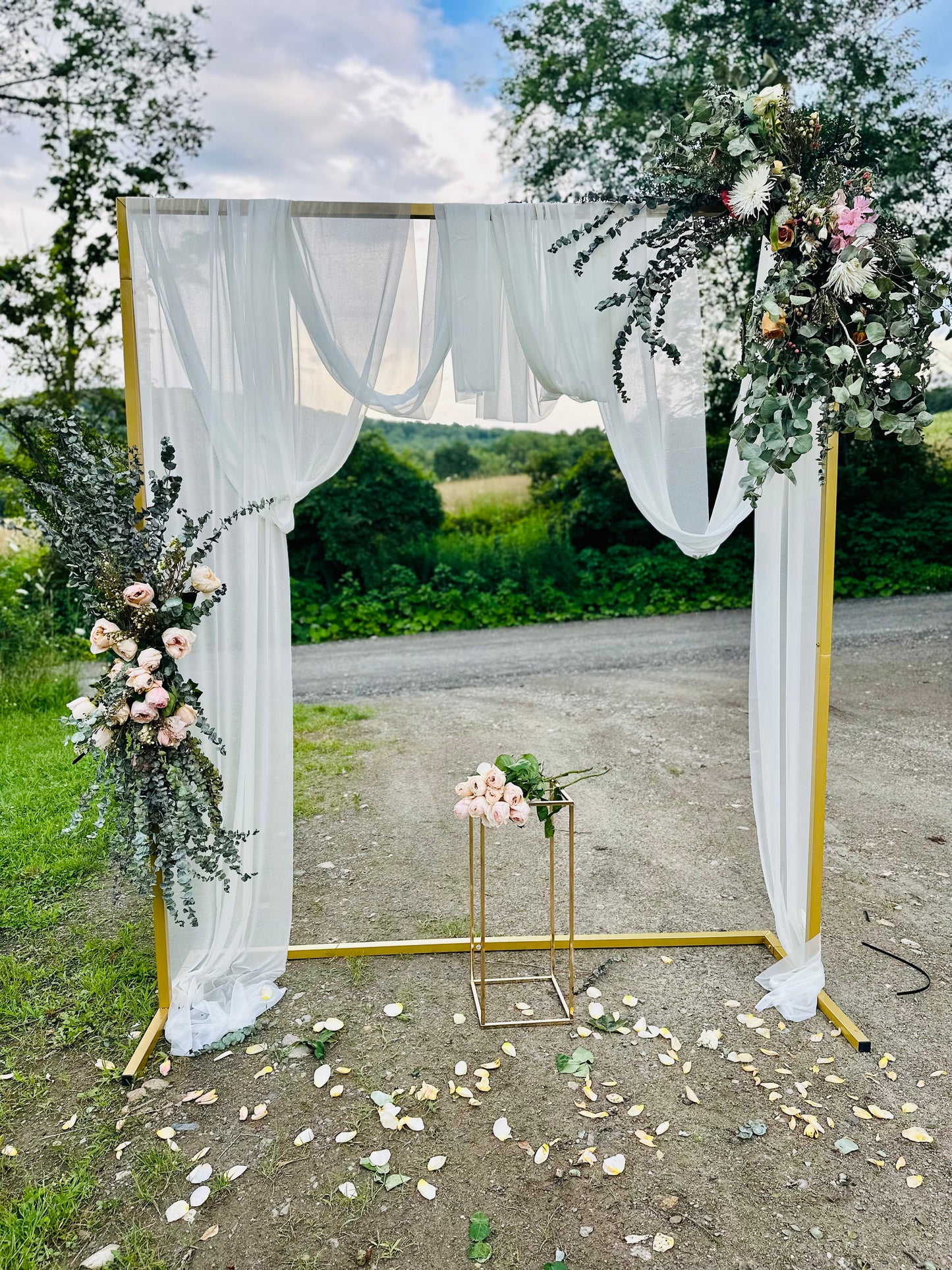 Rented Arbor and/or Chiffon Drape